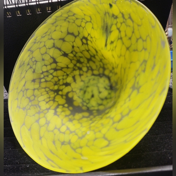 art glass blown glass bowl - Picture 3 of 4